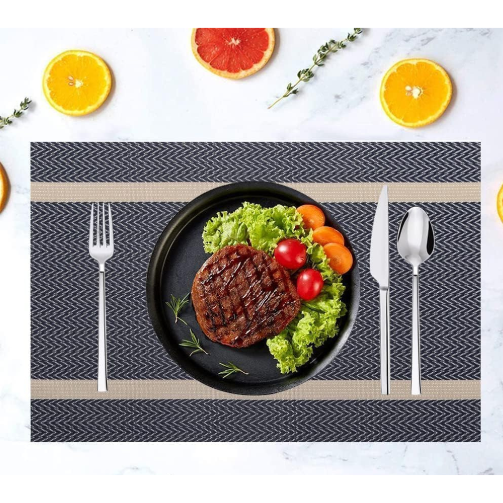 Dining Place Mats — Set of 6, Blue